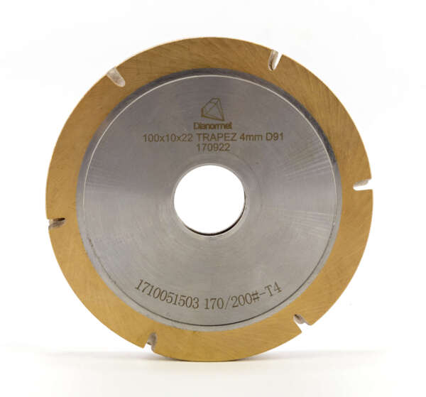Ściernica diamentowa profilowa CNC 100x10x22 | 5mm TRAPEZ D91